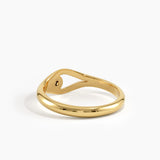 Solo Pinky Ring, solid gold ring, view 8 | DiaFifth