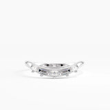 Baguette Curve Ring, solid gold ring, view 7 | DiaFifth