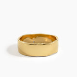 Wavy Wedding Band, solid gold ring, view 8 | DiaFifth