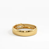 Marquise Dome Engagement Ring, solid gold ring, view 4 | DiaFifth