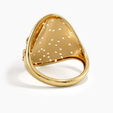 Chunky Scattered Statement Ring, solid gold ring, view 8 | DiaFifth