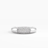 Pave Dome Ring, solid gold ring, view 7 | DiaFifth