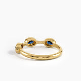 Sapphire Gemstone Ring, solid gold ring, view 8 | DiaFifth