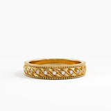 Antique Wedding Band, solid gold ring | DiaFifth