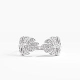Open Palm Leaf Ring, solid gold ring, view 6 | DiaFifth