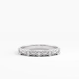 Half Eternity Wedding Ring, solid gold ring, view 7 | DiaFifth