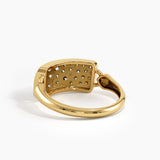 Pave Chunky Statement Ring, solid gold ring, view 8 | DiaFifth