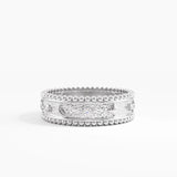 Celestial Wedding Band, solid gold ring, view 7 | DiaFifth