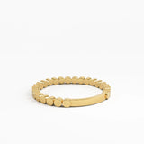 Dot Stacking Ring, solid gold ring, view 4 | DiaFifth