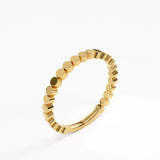Dot Stacking Ring, solid gold ring, view 5 | DiaFifth