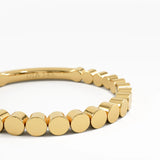 Dot Stacking Ring, solid gold ring, view 2 | DiaFifth