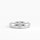 Star Set Vintage Wedding Band, solid gold ring, view 7 | DiaFifth