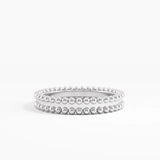 Beaded Wedding Band, solid gold ring, view 6 | DiaFifth