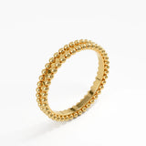 Beaded Wedding Band, solid gold ring, view 4 | DiaFifth