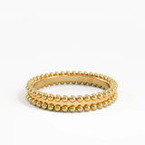 Beaded Wedding Band, solid gold ring, view 7 | DiaFifth