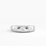 5 Stone Dome Ring, solid gold ring, view 7 | DiaFifth