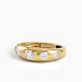 5 Stone Dome Ring, solid gold ring, view 4 | DiaFifth