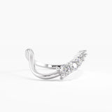 Deep Curve Wedding Ring, solid gold ring, view 7 | DiaFifth