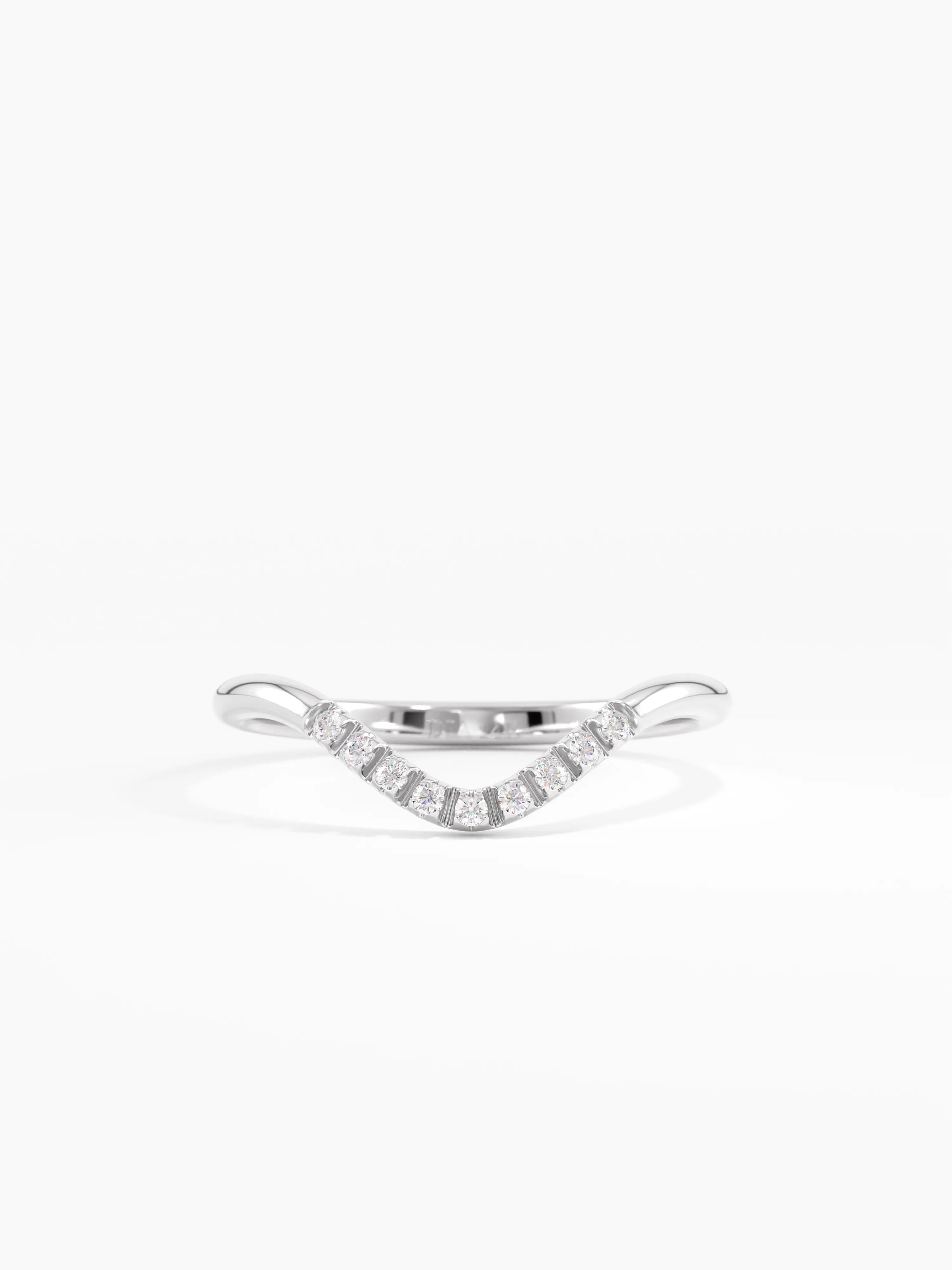 Dainty Curve Ring, solid gold ring, view 7 | DiaFifth