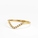 Dainty Curve Ring, solid gold ring, view 8 | DiaFifth