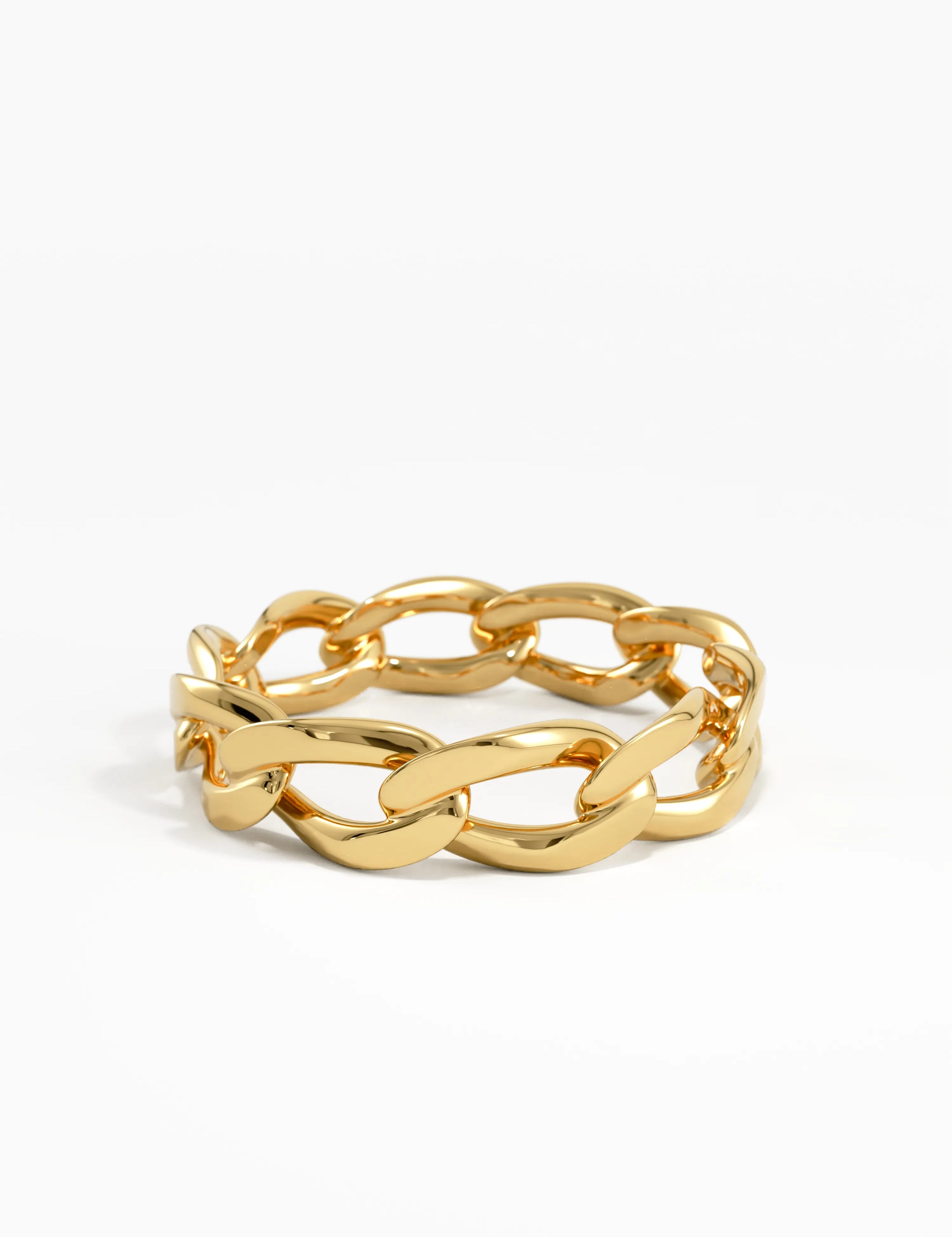 Chain Stacking Ring, solid gold ring, view 7 | DiaFifth