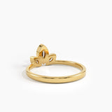 Bezel Marquise Statement Ring, solid gold ring, view 8 | DiaFifth