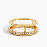 Pave Fidget Ring, solid gold ring, view 8 | DiaFifth