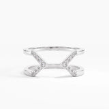 Open Arrow Statement Ring, solid gold ring, view 7 | DiaFifth