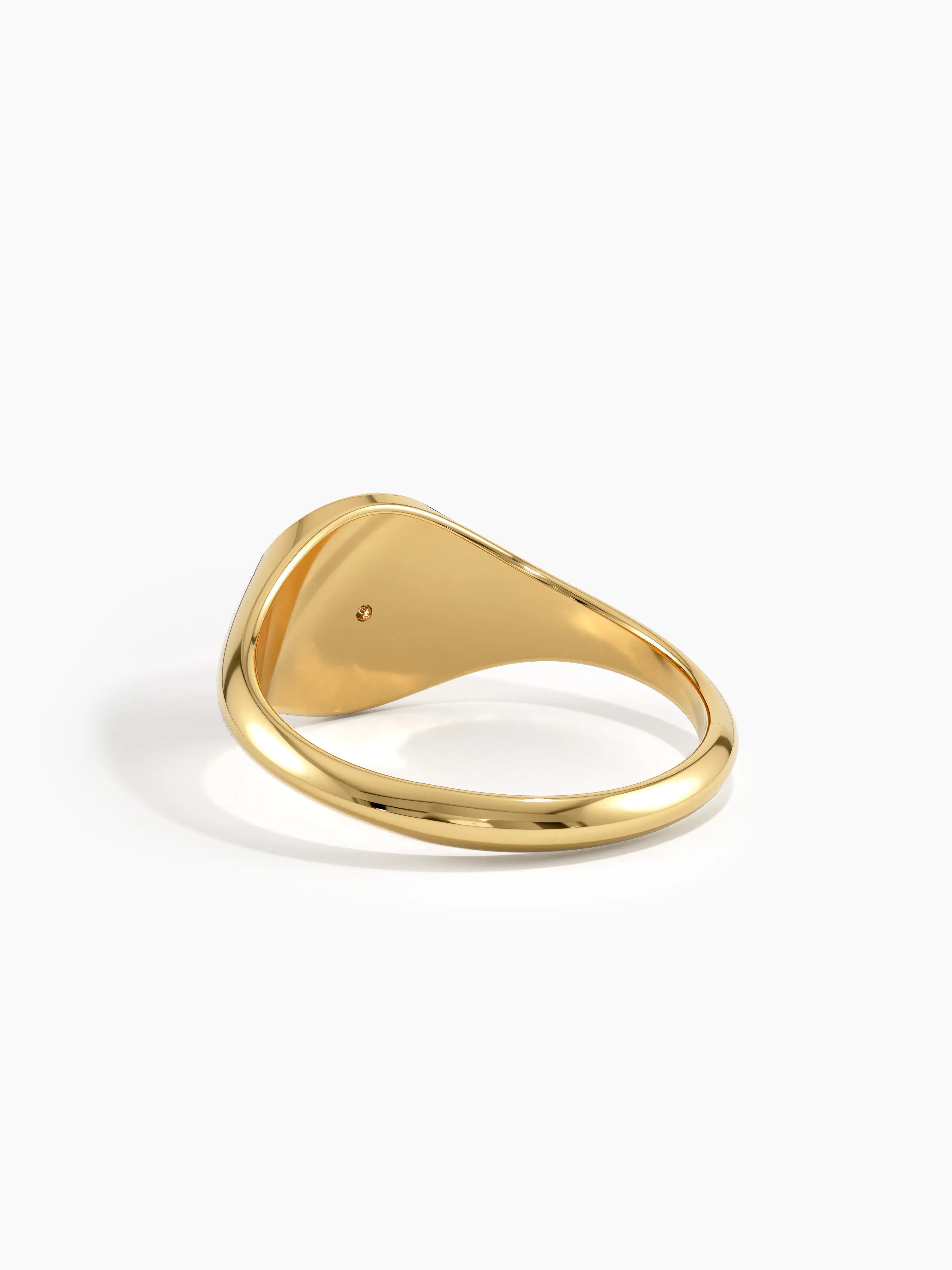 Compass Signet Ring, solid gold ring, view 8 | DiaFifth