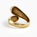 Wrap Around Statement Ring, solid gold ring, view 8 | DiaFifth