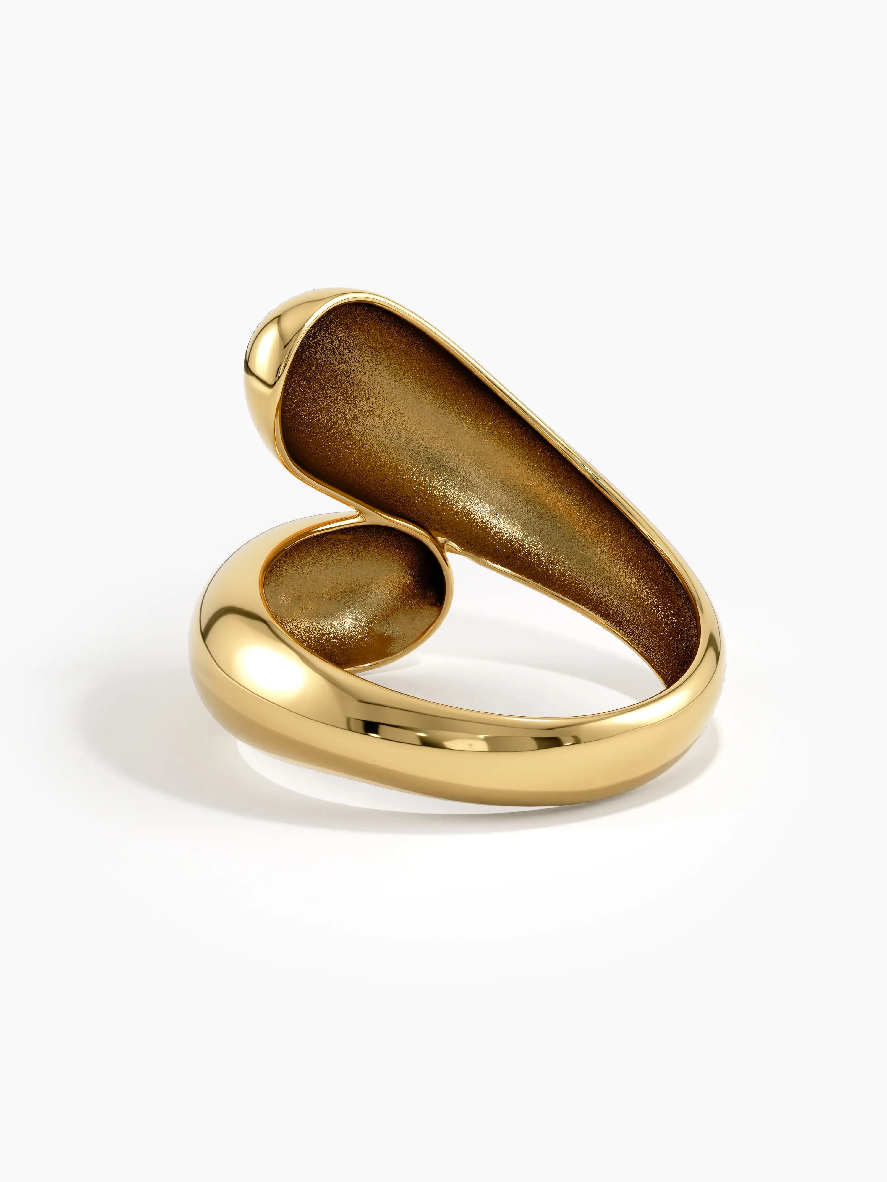 Wrap Around Statement Ring, solid gold ring, view 8 | DiaFifth