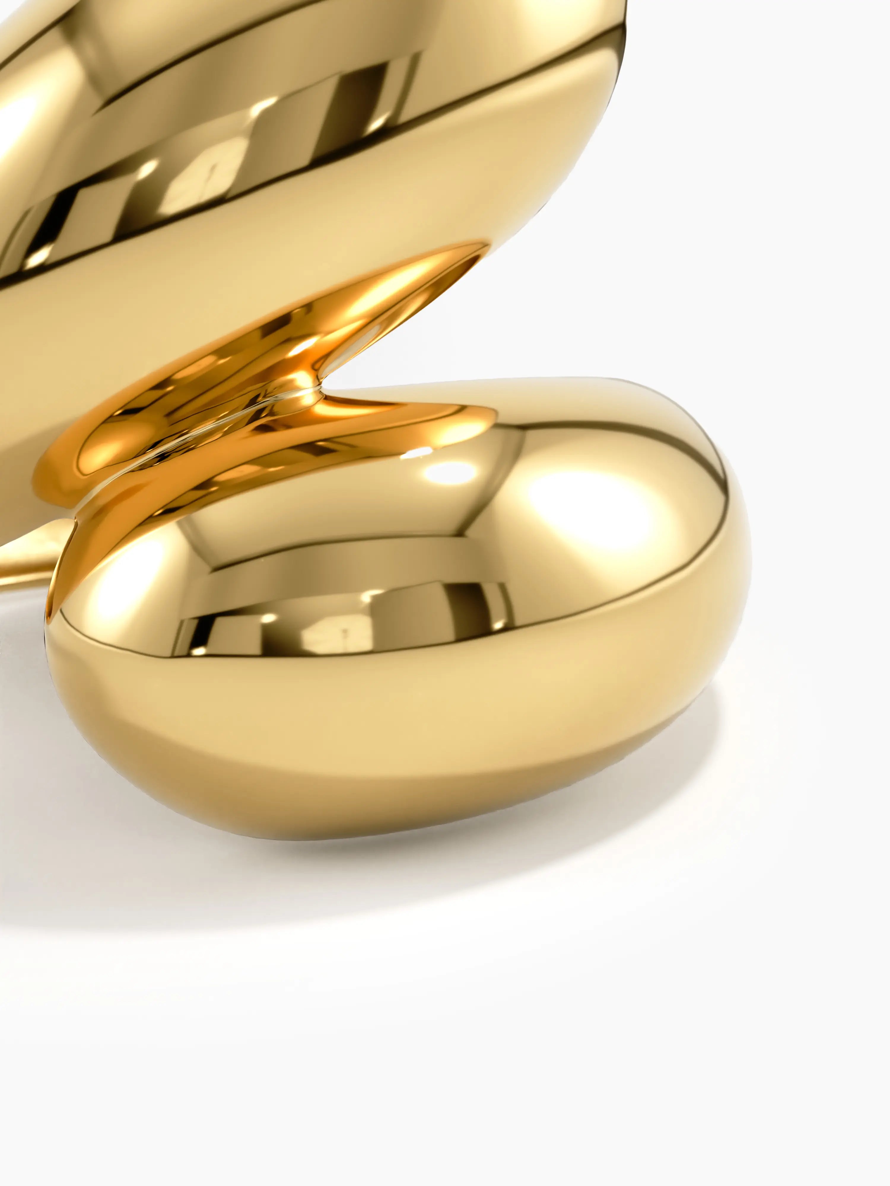 Wrap Around Statement Ring, solid gold ring, view 2 | DiaFifth