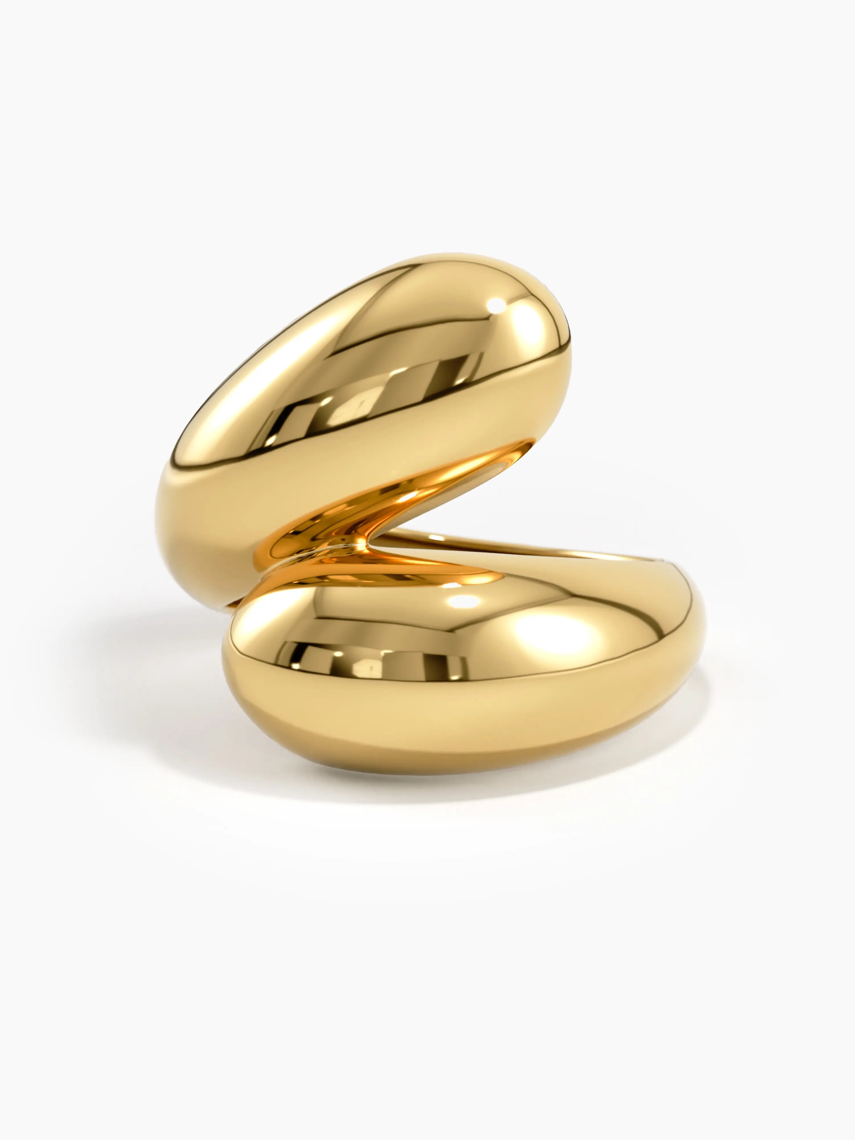 Wrap Around Statement Ring, solid gold ring, view 4 | DiaFifth