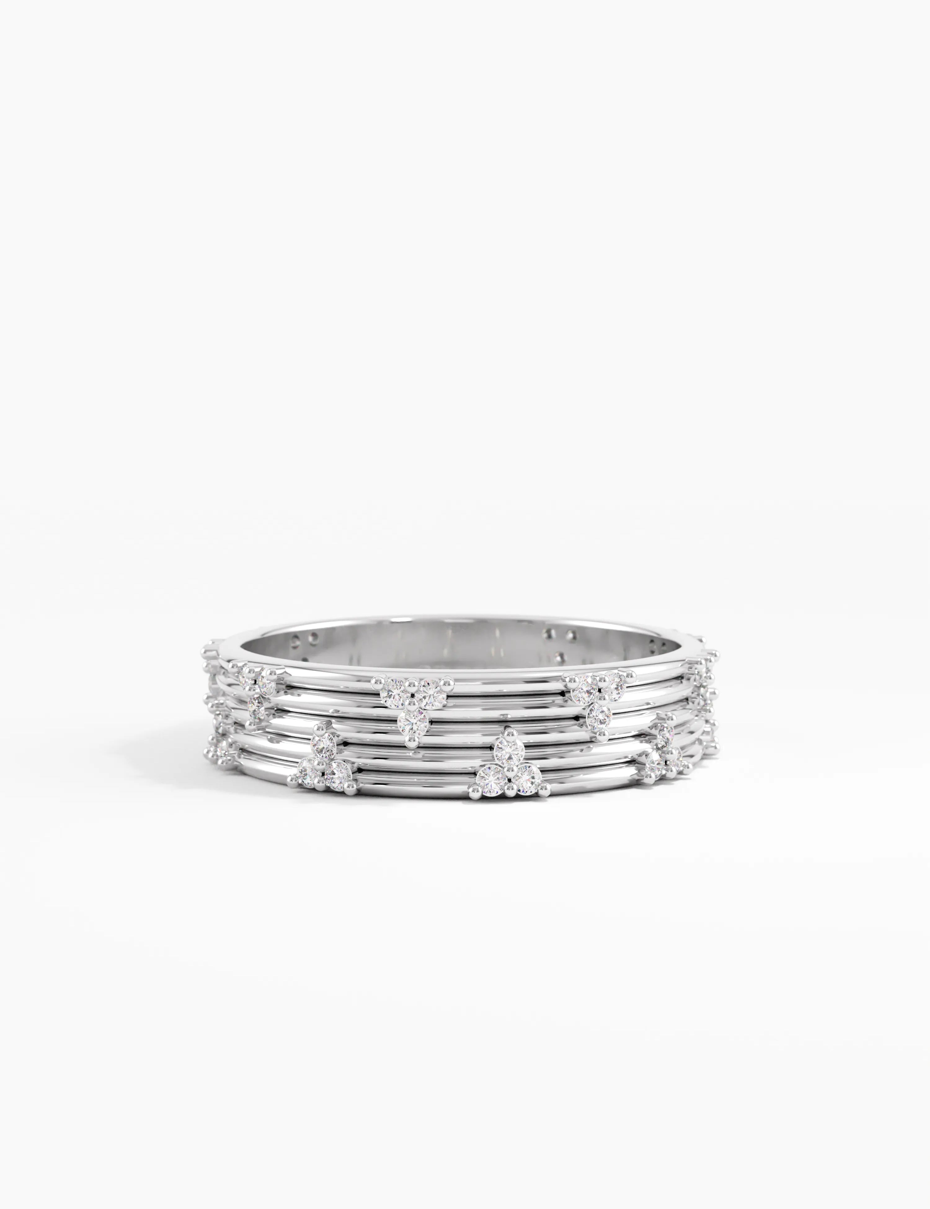 Lines Wedding Band, solid gold ring, view 7 | DiaFifth