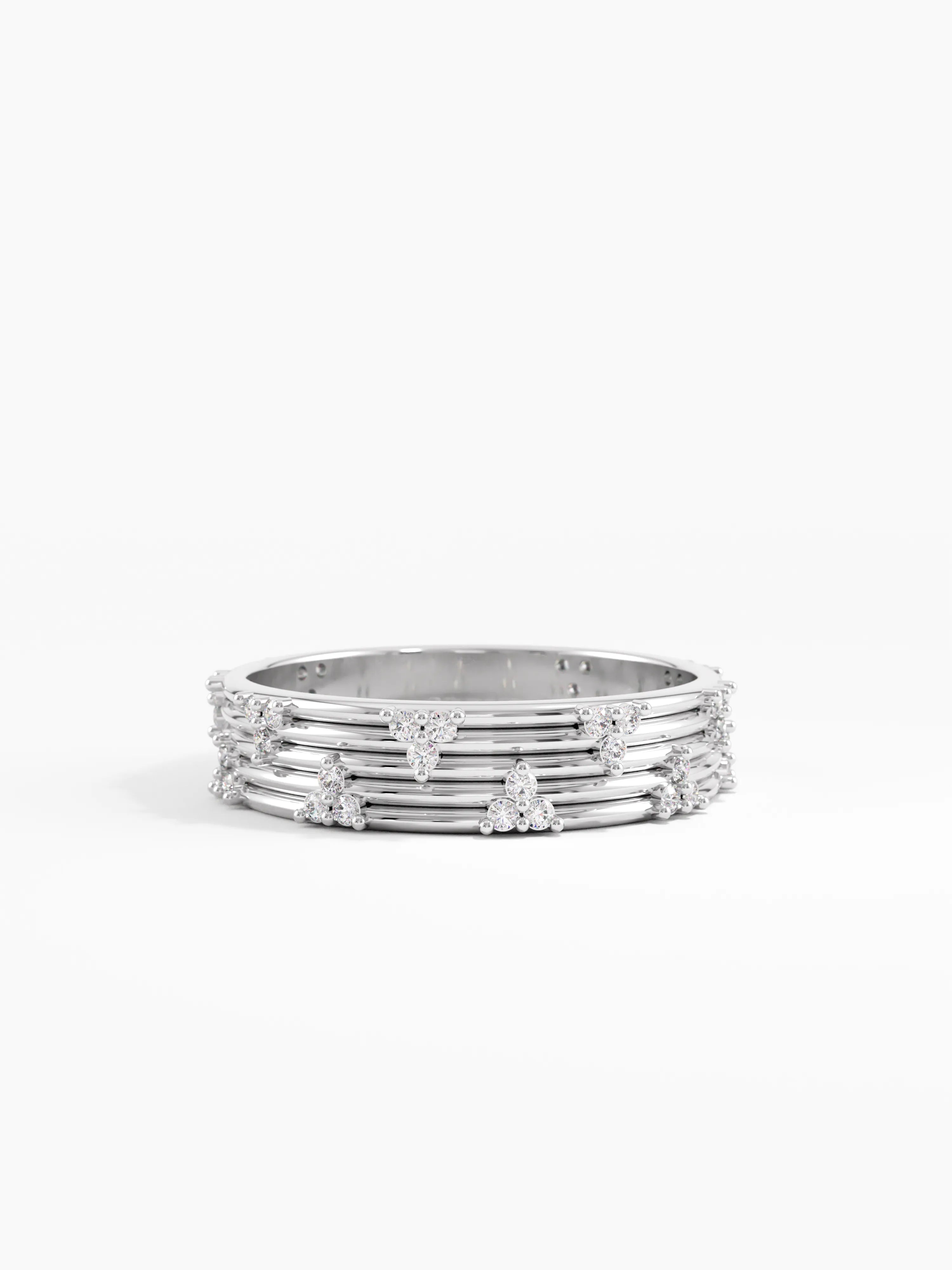 Lines Wedding Band, solid gold ring, view 7 | DiaFifth