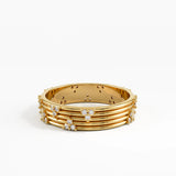 Lines Wedding Band, solid gold ring, view 8 | DiaFifth