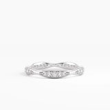Wavy Wedding Ring, solid gold ring, view 7 | DiaFifth
