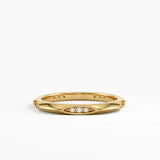Knife Edge Wedding Ring, solid gold ring | DiaFifth