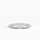 Knife Edge Wedding Ring, solid gold ring, view 2 | DiaFifth
