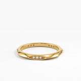 Knife Edge Wedding Ring, solid gold ring, view 8 | DiaFifth