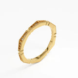 Pave Diamond Stacking Ring, solid gold ring, view 5 | DiaFifth