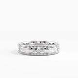 Vintage Milgrain Wedding Band, solid gold ring, view 7 | DiaFifth