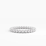 Beaded Wedding Ring, solid gold ring, view 7 | DiaFifth