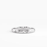 Celetial Wedding Band, solid gold ring, view 7 | DiaFifth