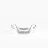 Hexagon Curve Ring, solid gold ring, view 7 | DiaFifth