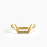 Hexagon Curve Ring, solid gold ring | DiaFifth