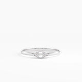 Marquise Promise Ring, solid gold ring, view 7 | DiaFifth