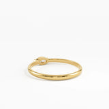 Marquise Promise Ring, solid gold ring, view 4 | DiaFifth