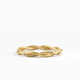 Twist Stacking Ring, solid gold ring | DiaFifth