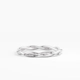 Twist Stacking Ring, solid gold ring, view 7 | DiaFifth